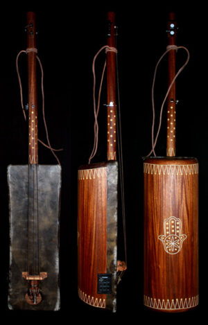 Guembri Large No: 22.61.124 Solid Mahogany Concert Instrument