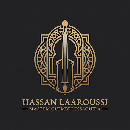 Maalem Hassan Laaroussi Artisan Guembri Emblem Logo